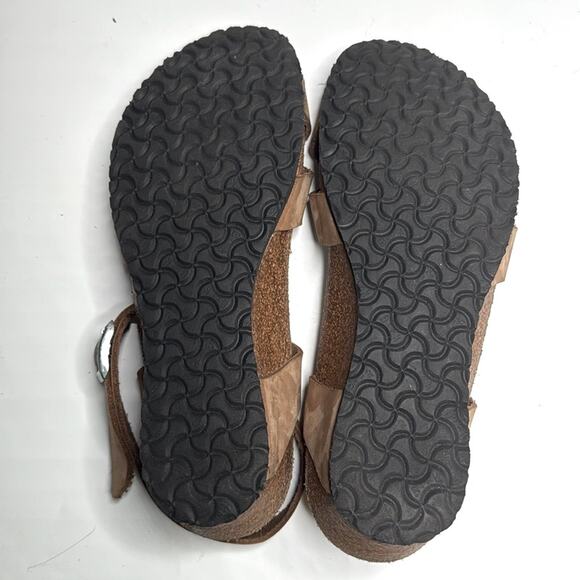 Birkenstock Lola Wedge Papillio Leather Sandal Wedge S-359 Sz 38 Narrow - Picture 6 of 9